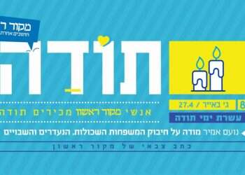 עשרת ימי תודה: נועם אמיר מודה על חיבוק המשפחות השכולות, השבויים והנעדרים