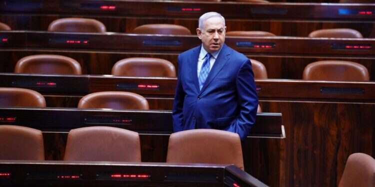 ראש הממשלה נתניהו. צילום: עדינה ולמן דוברות הכנסת ריבונות ושופטים: כחול לבן יכריעו בין אחדות לבחירות