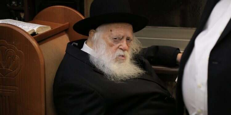 הרב חיים קנייבסקי. צילום: נחמיה אברמס, סוכנות הידיעות