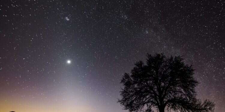 שמיים זרועי כוכבים. צילום: EPA  חמישה דברים שלא ידעתם על "זיהום אור"