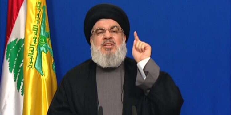 מזכ מזכ"ל חזבאללה, חסן נסראללה. צילום: AFP