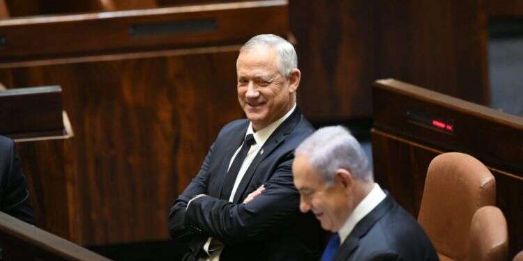 הייתה תמימות דעים. נתניהו וגנץ. צילום: דוברות הכנסת, עמוס בן גרשום ראש הממשלה השנייה: כשריה"ל חזה את ממשלת הרוטציה