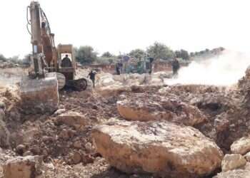 מבצע אכיפה נגד מחצבות פלסטיניות בלתי חוקיות בבנימין