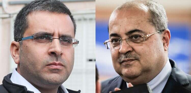 אחמד טיבי ואופיר סופר. צילומים: אורן בן חקון, גדעון מרקוביץ ויכוח על תפקיד בין ימינה למשותפת תוקע את עבודת המליאה