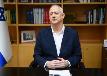 ראש הממשלה החליפי ושר הביטחון בני גנץ נואם עבור ועידת התפוצות של מקור ראשון בני גנץ מודה: "לא עשינו די למען יהדות התפוצות"