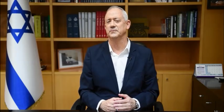 ראש הממשלה החליפי ושר הביטחון בני גנץ נואם עבור ועידת התפוצות של מקור ראשון בני גנץ מודה: "לא עשינו די למען יהדות התפוצות"