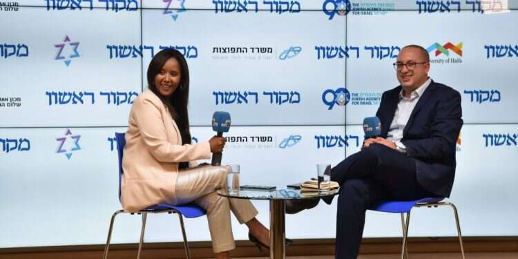 צביקה קליין בכנס מקור ראשון. צילום: צביה כצמן, לע לקרוא ליהודי התפוצות הביתה, בלי התנשאות