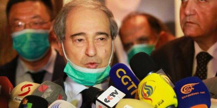 פייסל אל-מקדאד. צילום: EPA סוריה במסר לרשות: איתכם במלחמה לשחרור הארץ