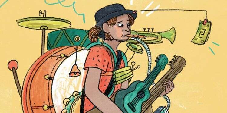 איור: נועה קלנר מצחוק של אחרים לא קונים מסכות במכולת