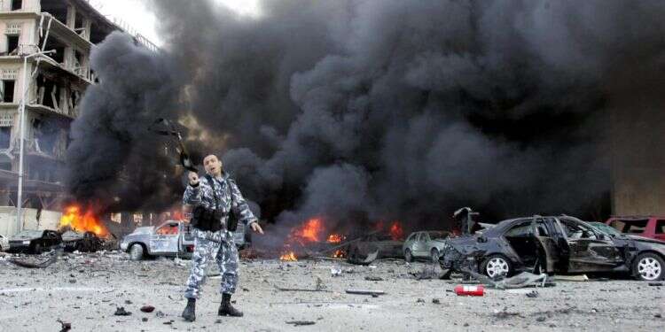 זירת החיסול. צילום: AFP בית הדין בהאג: חיזבאללה לא קשור לחיסול חרירי