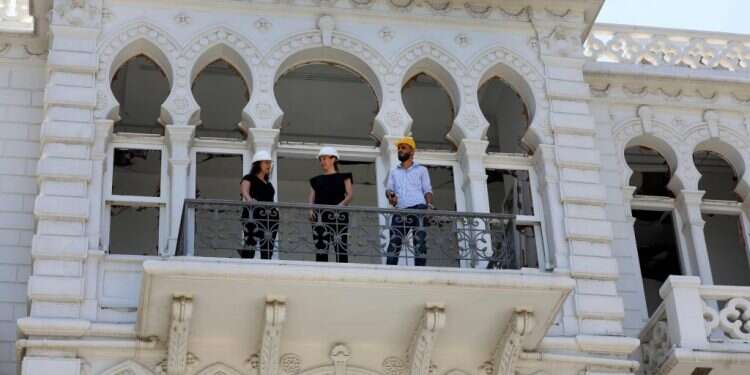 מוזיאון סורסוק בלבנון לאחר הפיצוץ. צילום: AFP באסון בביירות נפגעה גם המורשת ההיסטורית של ארץ הארזים