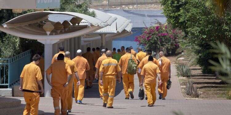 אסירים בכלא צלמון. צילום: משה שי, פלאש 90 מאחורי הסורגים: מה אפשר ללמוד מהאסירים בתקופת הקורונה