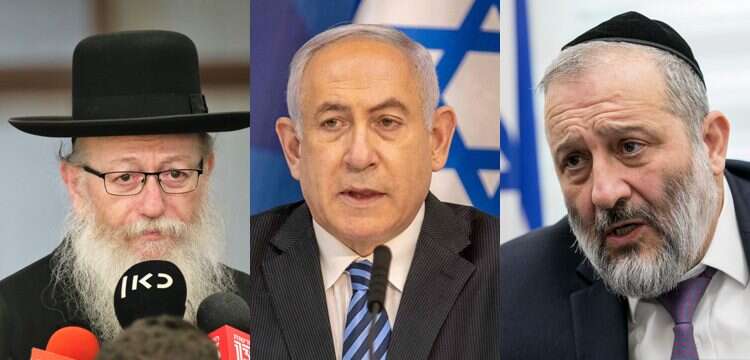 דרעי, נתניהו, ליצמן. צילומים: אוליבייה פיטוסי פלאש 90, AFP, מרים צחי מלחמה ללא תחמושת: החרדים לא יכולים למנוע בחירות