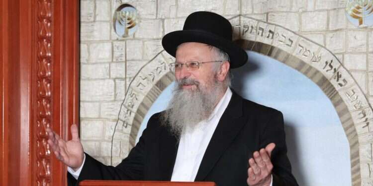 הרב שמואל אליהו. צילום: מרים צחי גבול הטעם הטוב: פסק הדין נגד הרב אליהו סביר בהחלט