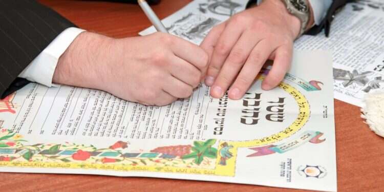 כתובה בחתונה. צילום: שאטרסטוק הלכה במציאות משתנה: מסע בעקבות דיוני הפוסקים