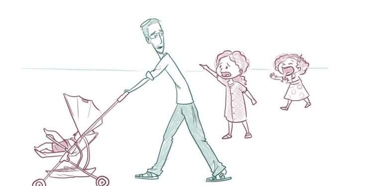 לפחות מישהי אחת נהנית... בית של בנות. איור: ינון פתחיה הלו הלו אבא: כאן זה בית