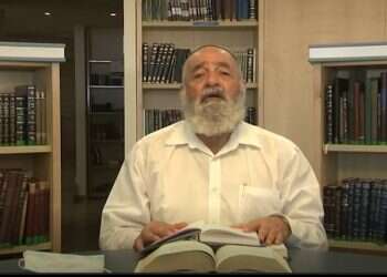 הרב חיים סבתו. צילום מסך: מתוך השיעור צפו בשיעור: קורונה ותשובה