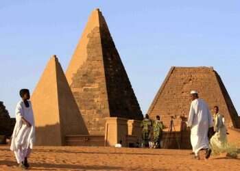 הפירמידות בסודן. צילום: EPA