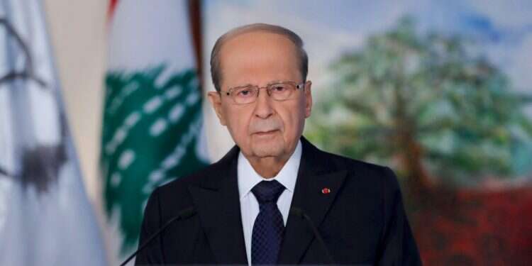 מישל עאון, הזרם הפטריוטי החופשי. צילום: AFP צילום: AFP