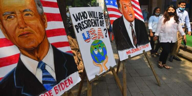 בכל מקרה לא סוף העולם. צילום: איי-אף-פי בין שני אחים, בין טראמפ לביידן