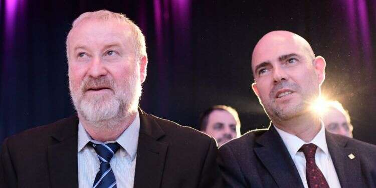 אוחנה ומנדלבליט, ספטמבר 2019. צילום: תומר נויברג, פלאש 90 מעשה בחמישה בלונים