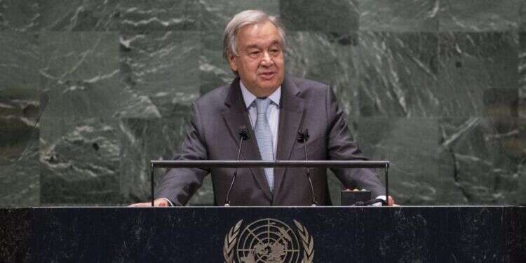 מזכ מזכ"ל האו"ם אנטוניו גוטרש. צילום: EPA