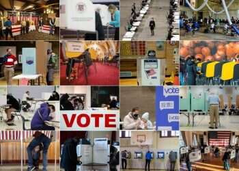 יום הבחירות בארה''ב. צילום: AFP זהו יום הבוחר: כך נראו הקלפיות והרחובות בוושינגטון