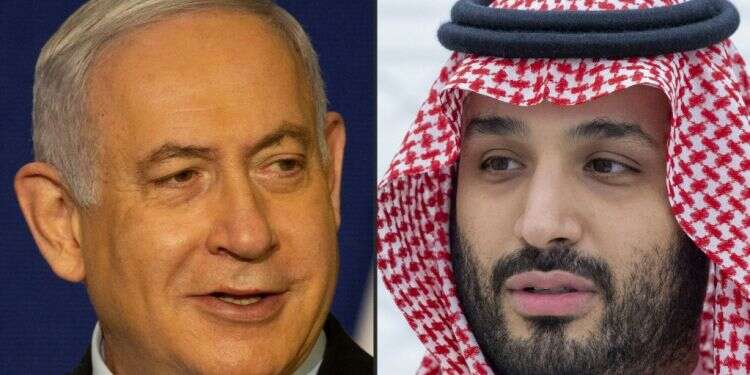 נתניהו ובן-סלמאן. צילום: AFP פוליטיקה, אמריקה ותרבות: מאחורי ההססנות הסעודית