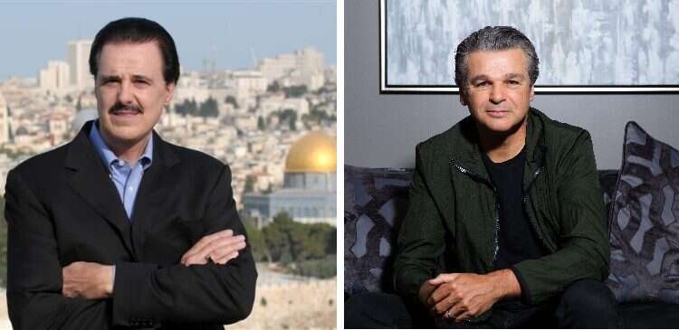 משמאל: מייק אוונס תובע את ג'נטזן פרנקלין. צילום: קווין ד' לילס עבור הוושינגטון פוסט סכסוך פנים-אוונגליסטי בשל תרומות לניצולי שואה שלא הגיעו ליעדן