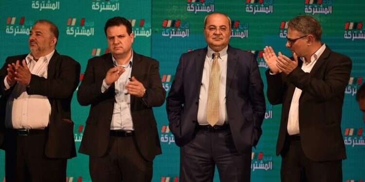 מנהיגי הרשימה המשותפת ערב בחירות 2020. צילום: גיל אליהו, ג'יני "אני לא שמאל ולא ימין. אני אזרח ערבי"