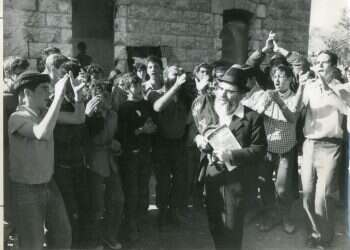 שתל את הדרך האמונית בארץ ישראל. הרב משה צבי נריה בסבסטיה. צילום: שעיה סגל קווים לדמותו של הרב נריה, מייסד הישיבות בציונות הדתית