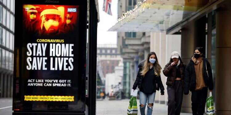 קורונה בלונדון. צילום: AFP עם חוש טעם ובתוספת כאבים: תסמיני הנגיף הבריטי