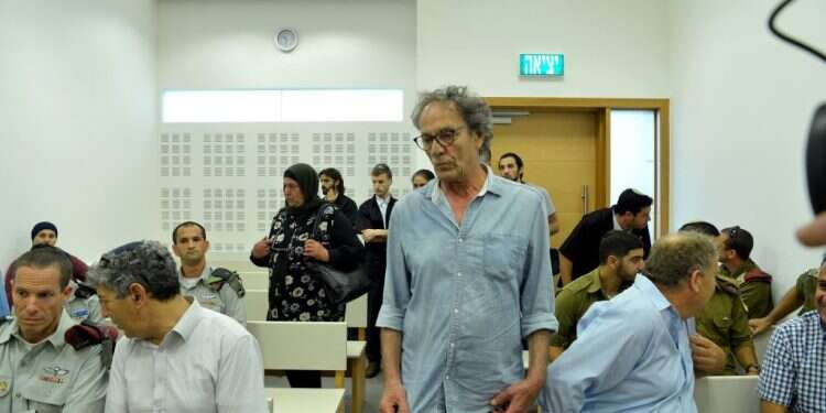 מוחמד בכרי (במרכז) בבית המשפט המחוזי בלוד, 2018. צילום: יוסי זליגר עדיף מאוחר: פסילת ג'נין ג'נין מבורכת