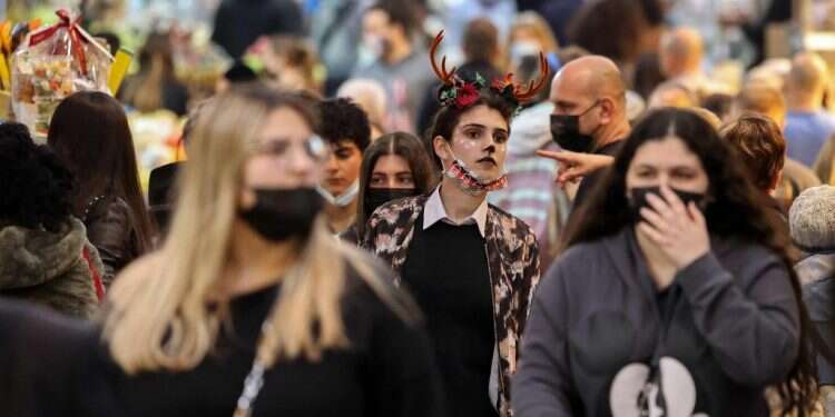 שוק מחנה יהודה בירושלים, השבוע. צילום: AFP לֹא לָעֲלִילָה