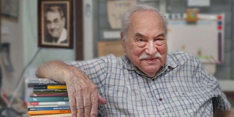 ספרות הייתה בעיניו הציר המרכזי של כל התרבות היהודית. צבי לוז. צילום: דני זריהן החוקר מדגניה ומקורותיה היהודיים של השירה העברית