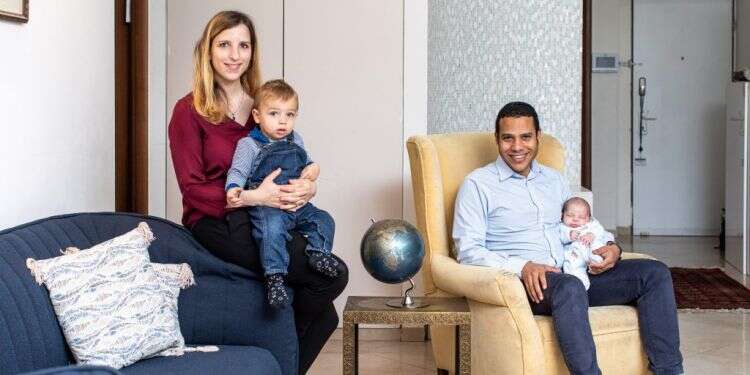 משפחת מרסר־ווד. צילום: אבישג שאר-ישוב צילום: אבישג שאר-ישוב