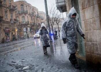 שלג בירושלים. צילום: מרים אלסטר, פלאש 90