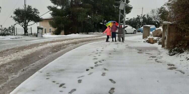 הר חברון המושלג. צילום: דוברות הר חברון