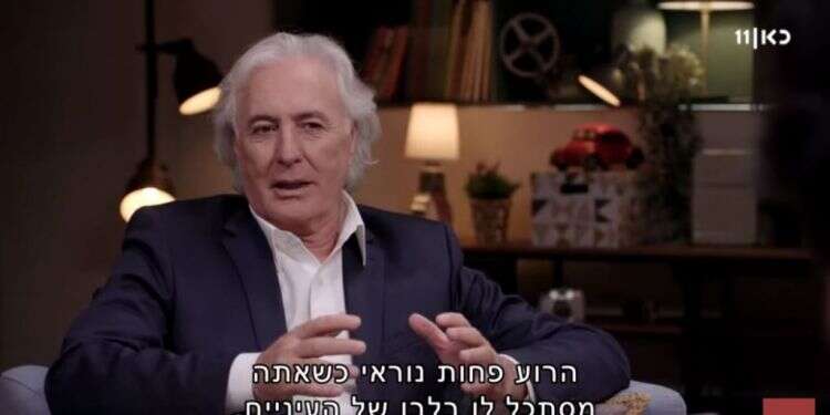 עו''ד ציון אמיר בריאיון לרוני קובן. צילום מסך מתוך כאן 11 ממלכתיות וכנות: הריאיון המפתיע של עו"ד ציון אמיר