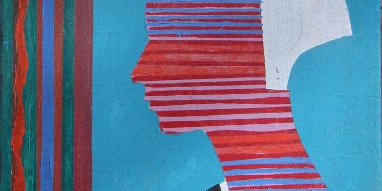 במקום של סתירה בין תיאוריה פמיניסטית ובין העולם הדתי - תמיד ינצח הדתי. שמואל רעיוני, ללא כותרת, אקריליק על בד, 1976. צילום: רן ארדה קודם דתייה, אחר כך פמיניסטית