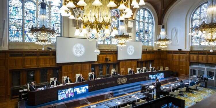 בית הדין הבינלאומי בהאג. מרץ 2021. צילום: EPA בית הדין הבינלאומי בהאג