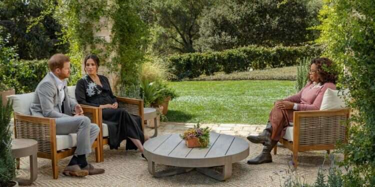 הריאיון של הארי ומייגן אצל אופרה וינפרי. צילום: AFP צילום: AFP