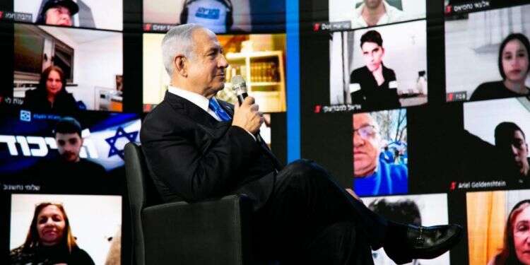 בנימין נתניהו בכנס נתניהו בכנס הליכוד: המאבק הוא ביני לבין לפיד