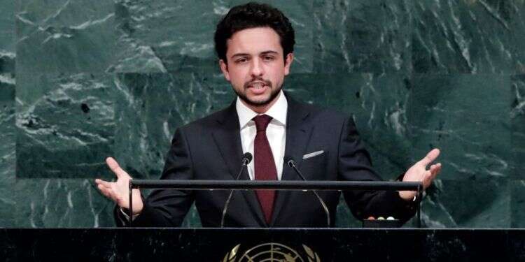 חוסיין בן עבדאללה, נסיך ירדן, נואם בפני עצרת האו הר הבית במוקד עימות בין ישראל לירדן