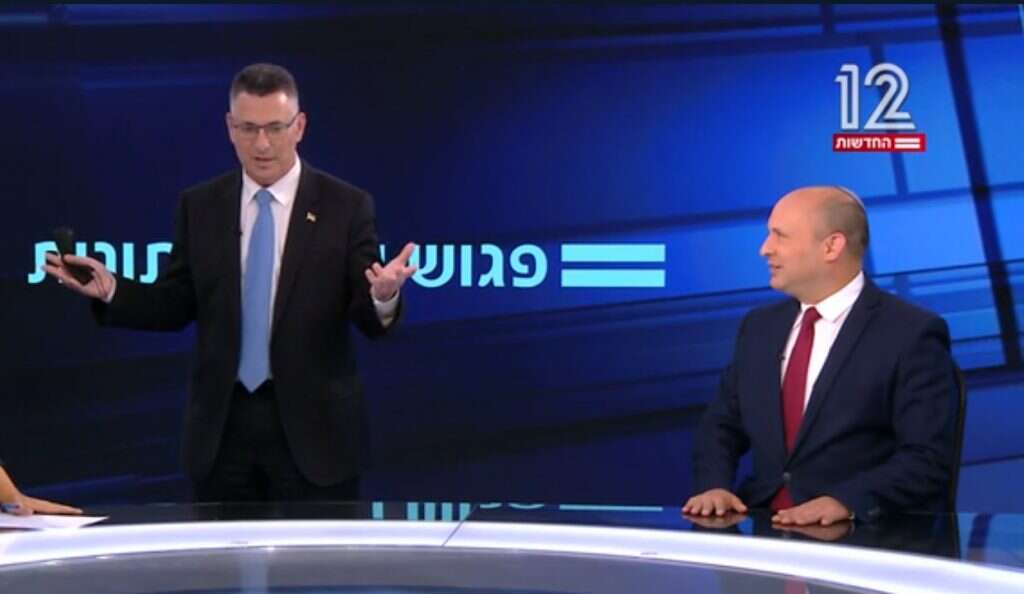 בממשלת ימין יוכלו לקדם את ערכיהם בצורה הטובה ביותר. בנט וסער. צילום מסך מתוך