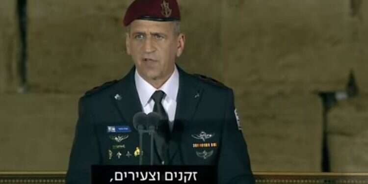 רא נאום הרמטכ"ל: להביט על ההווה בפשטות דרך עיני נצח