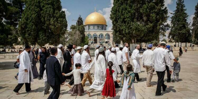 עולים להר הבית. צילום: סלימאן חאדר, פלאש 90