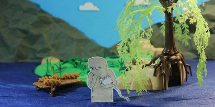 איור: יבגני זלטופולסקי עולה למסלול: טיולים זה לא בשבילי