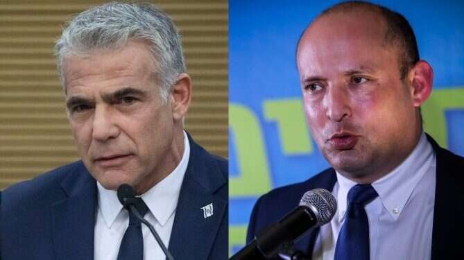 בנט ולפיד. צילומים: אורן בן חקון, הדס פרוש - פלאש 90 שיתוק ומריבות בתקשורת: ממשלה פריטטית היא טעות שאסור לחזור עליה