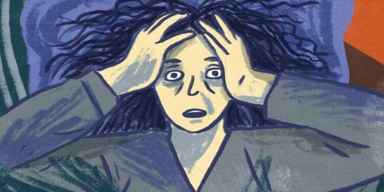 איור: נועה קלנר נדודי שינה ואני: ישנה מבפנים